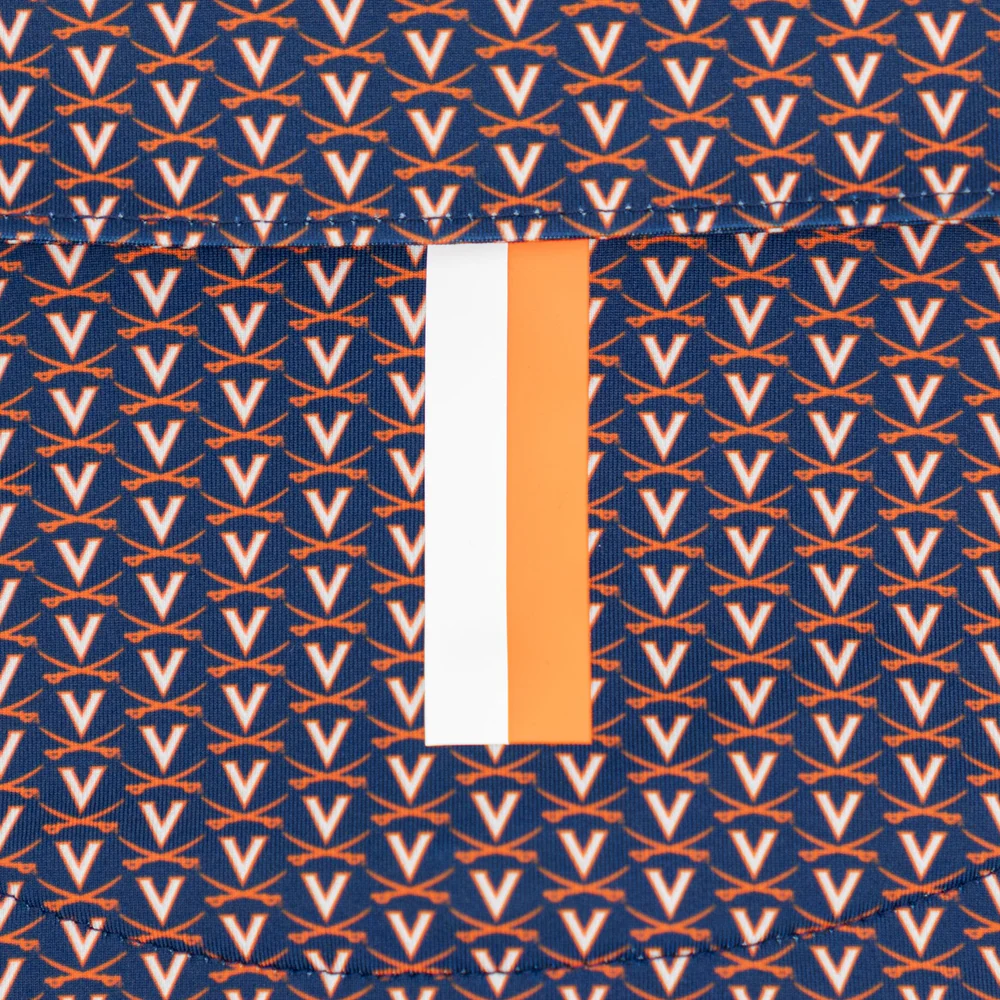 The UVA V-Sabre Men's Short Sleeve Collegiate Polo Admiral Navy 3 The UVA V-Sabre Men's Short Sleeve Collegiate Polo Admiral Navy