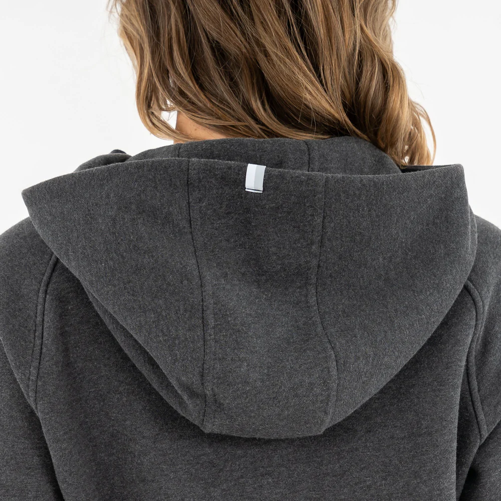 Clarity Half-Zip Hoodie Women's Clarity Half-Zip Hoodie Heather - Midnight Black