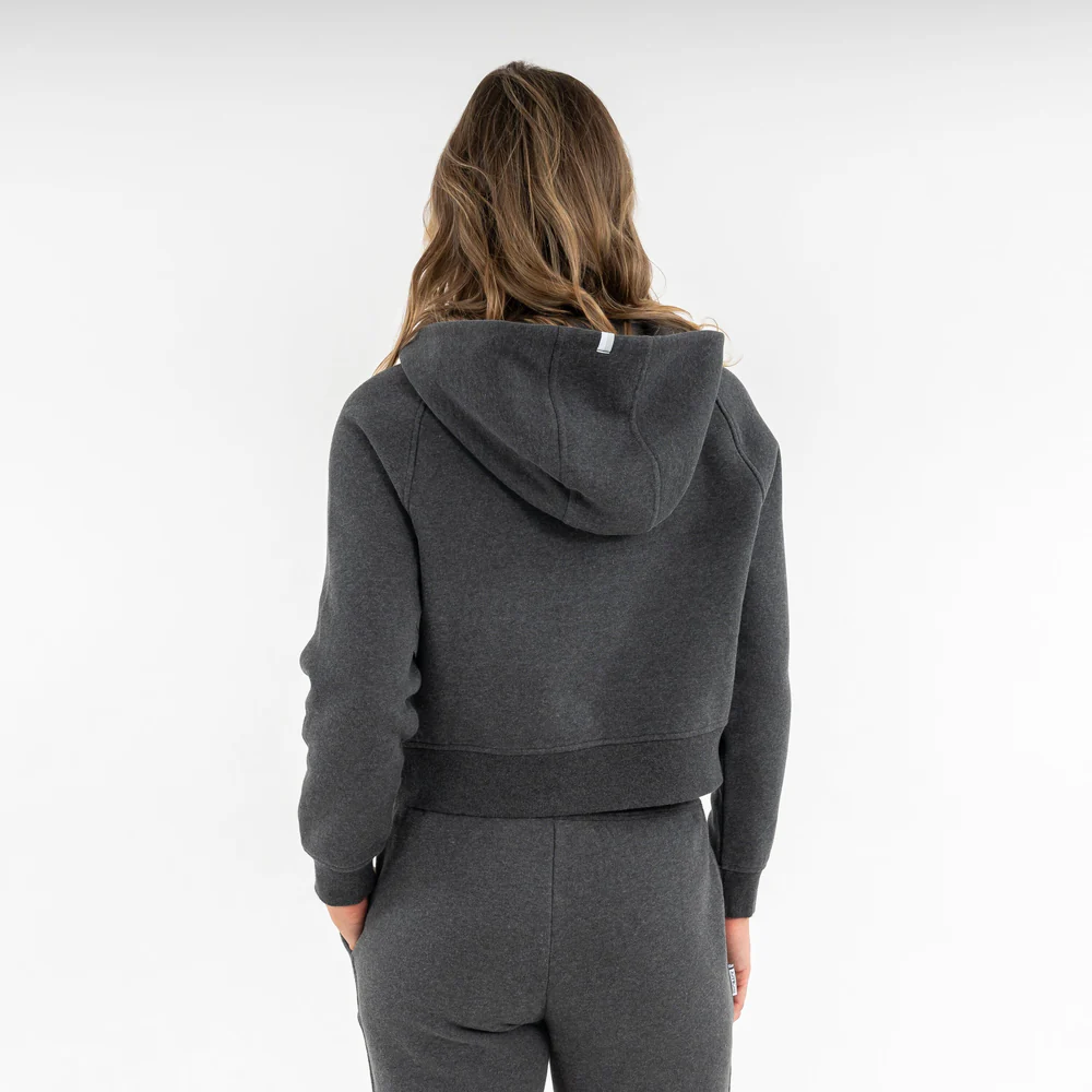Clarity Half-Zip Hoodie Women's Clarity Half-Zip Hoodie Heather - Midnight Black