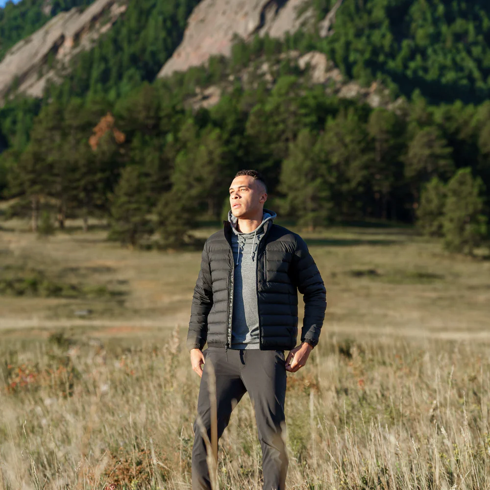 Glide Down Jacket Men's Glide Down Jacket Midnight Black