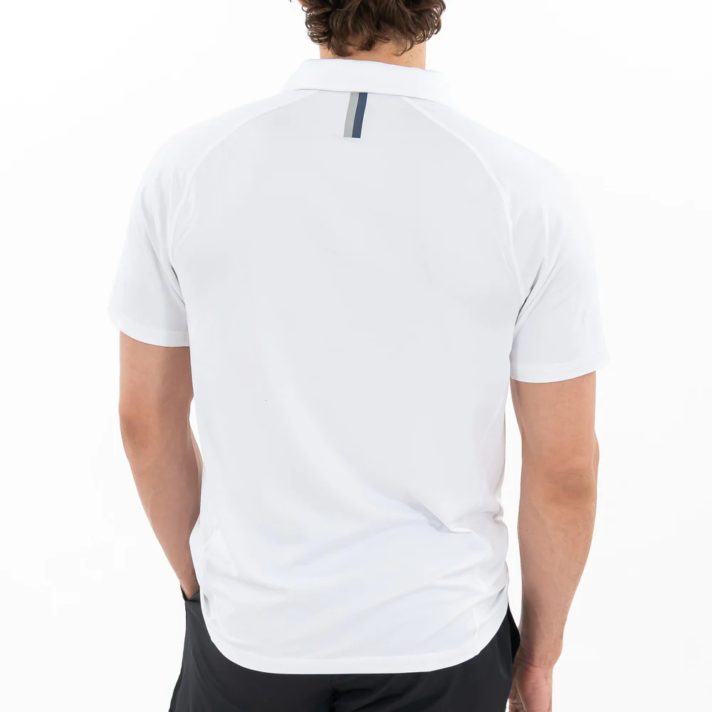 Blitz Tech Polo Men's Short Sleeve Blitz Tech Polo White 3 Blitz Tech Polo Men's Short Sleeve Blitz Tech Polo White