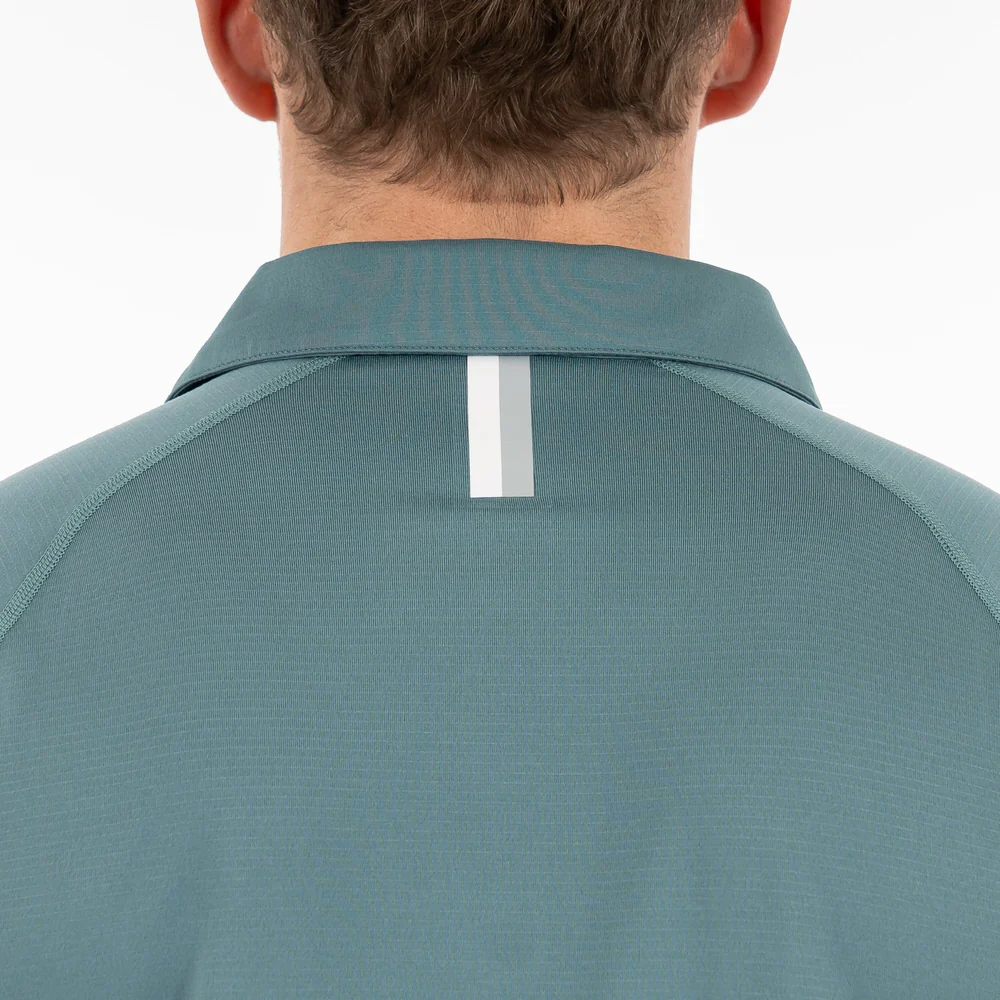 Blitz Tech Polo Men's Short Sleeve Blitz Tech Polo Heather - Jungle Green/Dusty Pine
