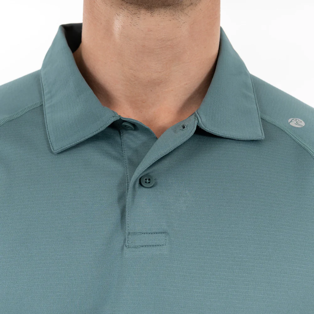 Blitz Tech Polo Men's Short Sleeve Blitz Tech Polo Heather - Jungle Green/Dusty Pine 4 Blitz Tech Polo Men's Short Sleeve Blitz Tech Polo Heather - Jungle Green/Dusty Pine