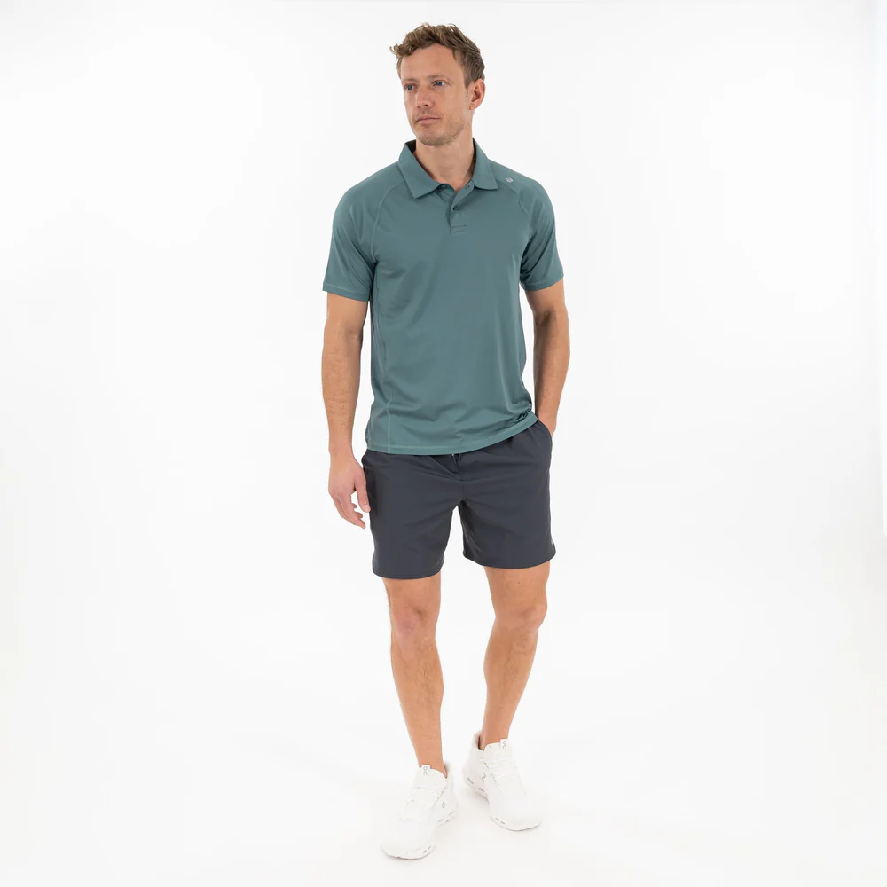 Blitz Tech Polo Men's Short Sleeve Blitz Tech Polo Heather - Jungle Green/Dusty Pine 5 Blitz Tech Polo Men's Short Sleeve Blitz Tech Polo Heather - Jungle Green/Dusty Pine