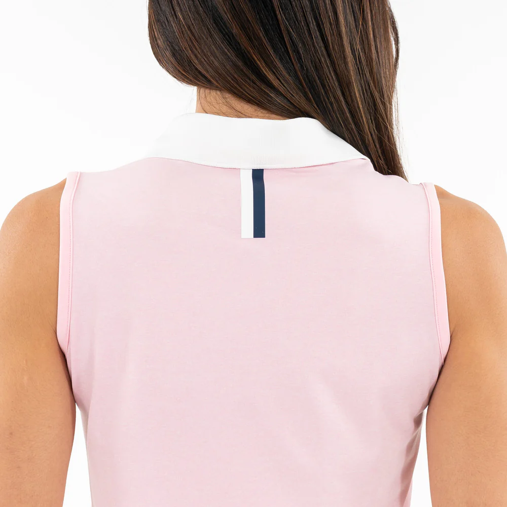 Brooke Sleeveless Performance Polo Women's Brooke Sleeveless Performance Polo Heather - Lotus Pink