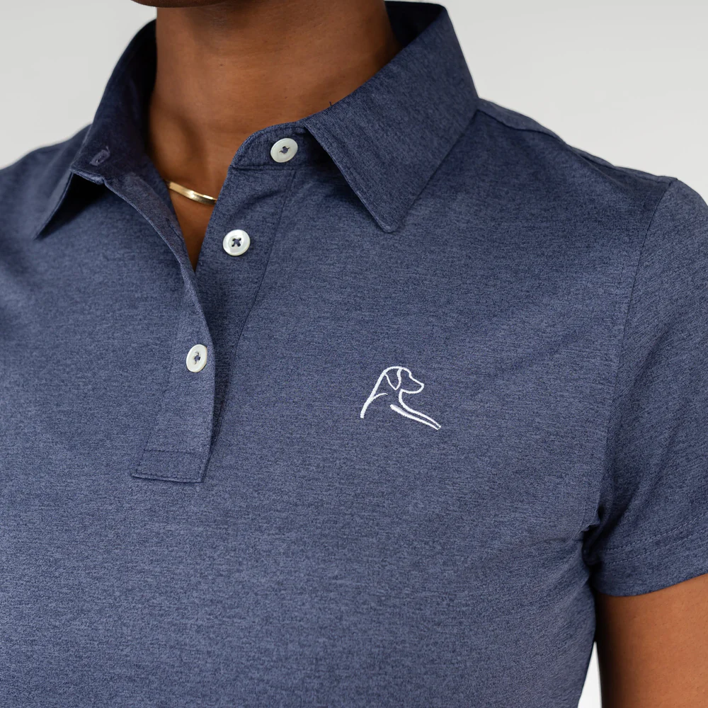 Heather Performance Polo Women's Short Sleeve Performance Polo Annapolis Blue