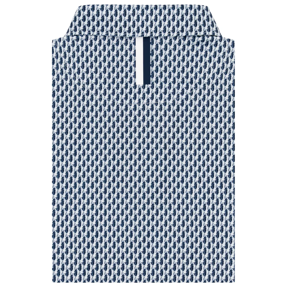 The Sticks Men's Short Sleeve Performance Polo White