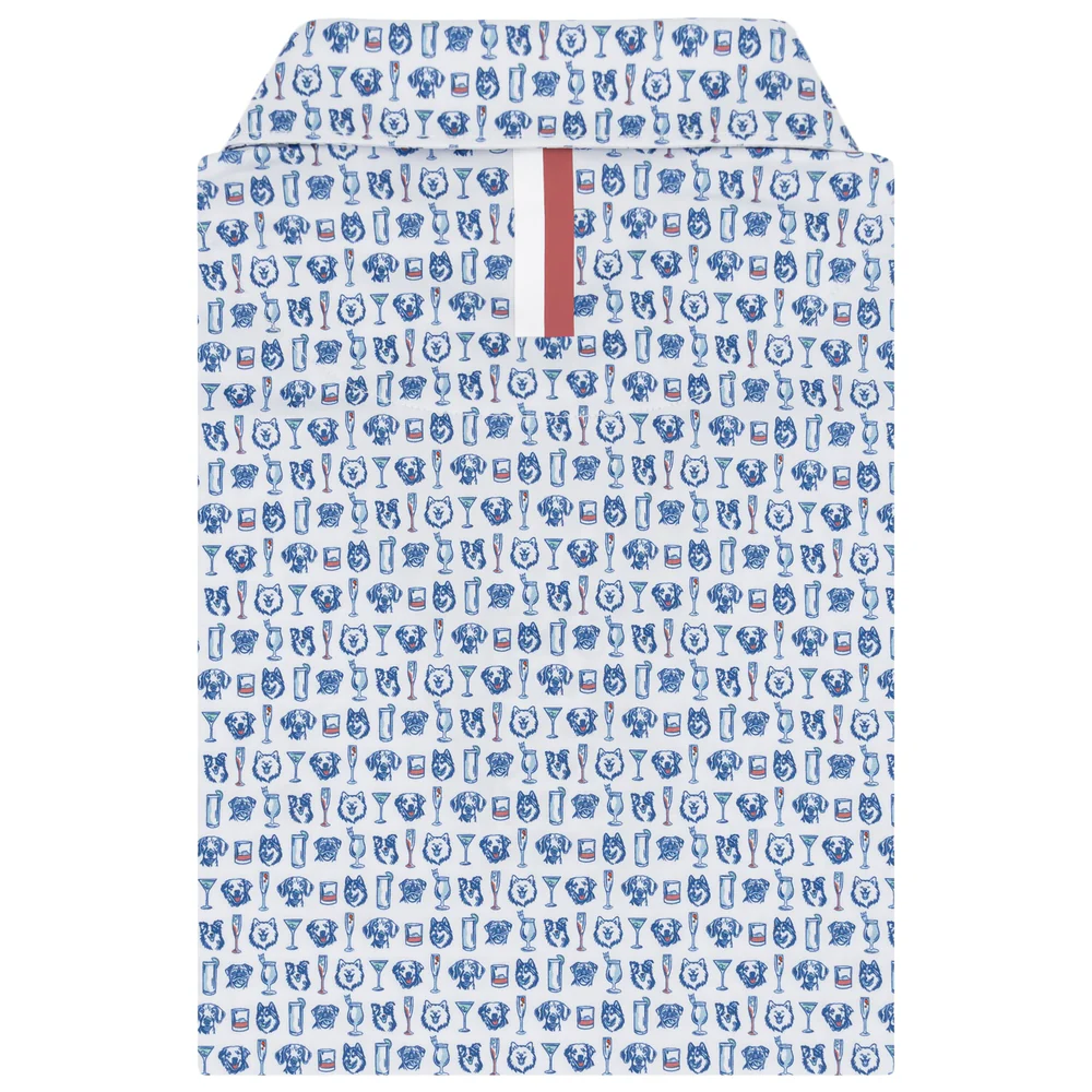 The Hair Of The Dog Men's Short Sleeve Performance Polo White