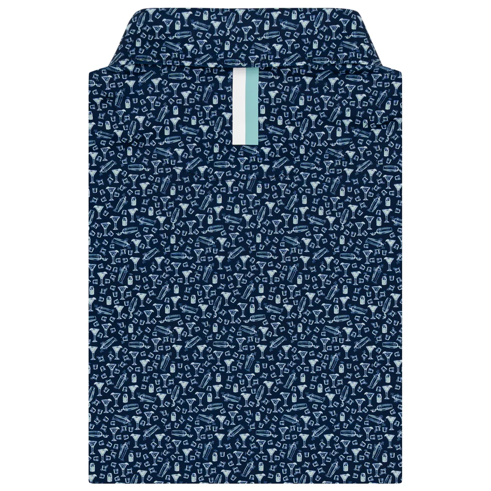 The House Marg Men's Short Sleeve Performance Polo Fleet Navy