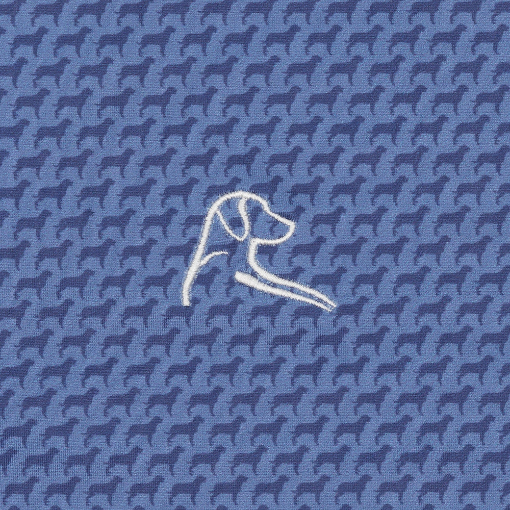 The Tail Wagger Men's Short Sleeve Performance Polo Dusk Blue