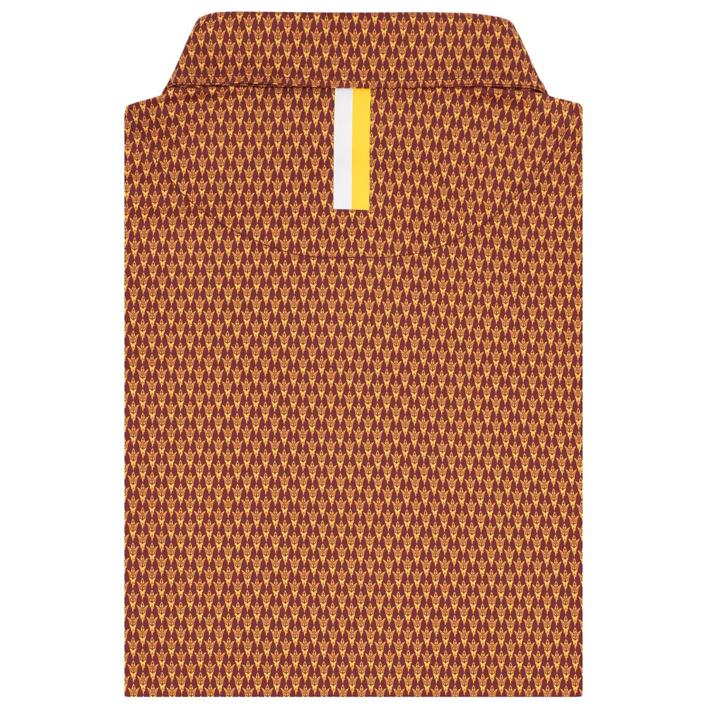 The Arizona State Fork 'Em™ Men's Short Sleeve Collegiate Polo Garnet Red