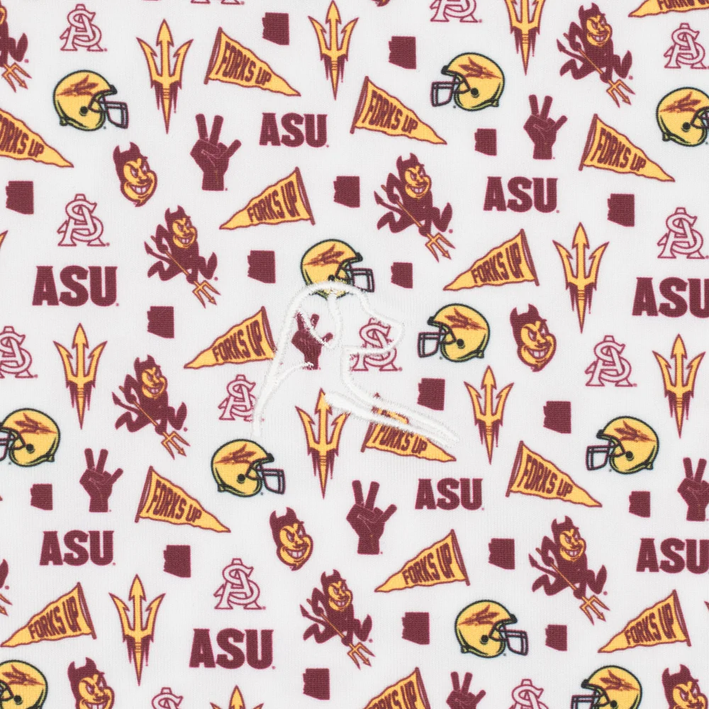 The Arizona State Gameday Men's Short Sleeve Collegiate Polo White