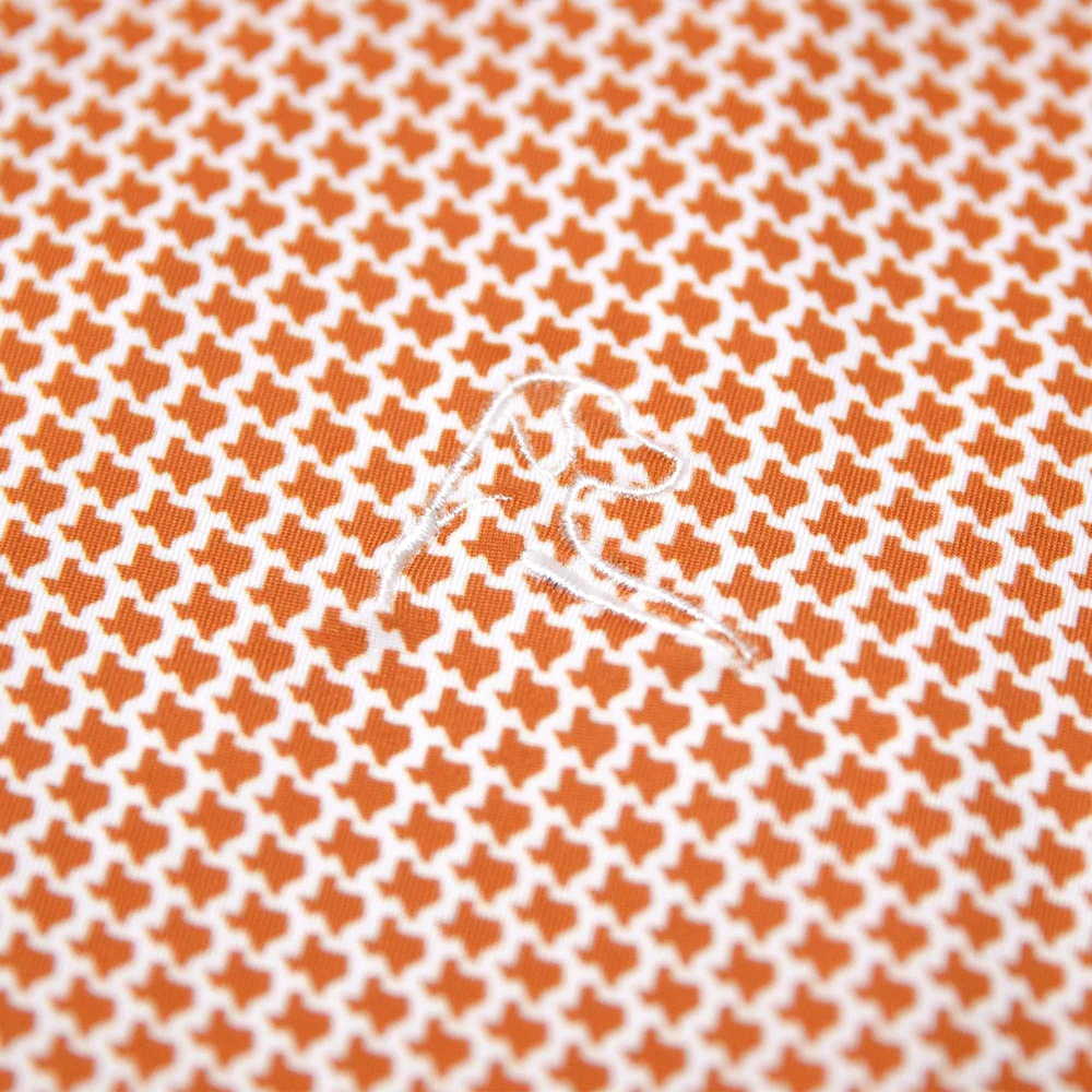 The Don't Mess Men's Short Sleeve Performance Polo Burnt Orange