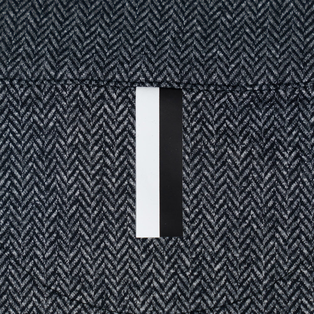 Herringbone Jacquard Performance Q-Zip Men's Performance Q-Zip Black/White