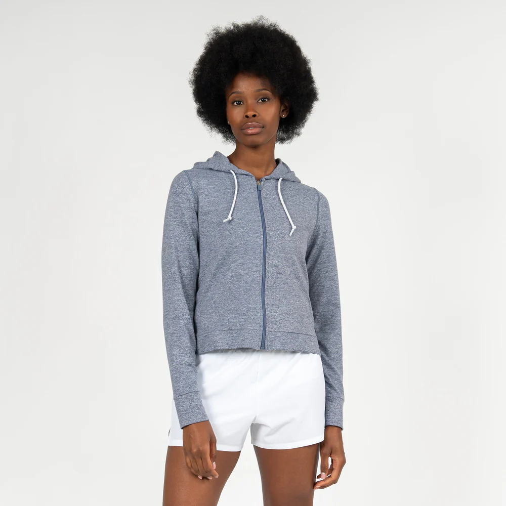 Tempo Performance Full-Zip Hoodie Women's Tempo Performance Full-Zip Hoodie Heather - Steel Grey