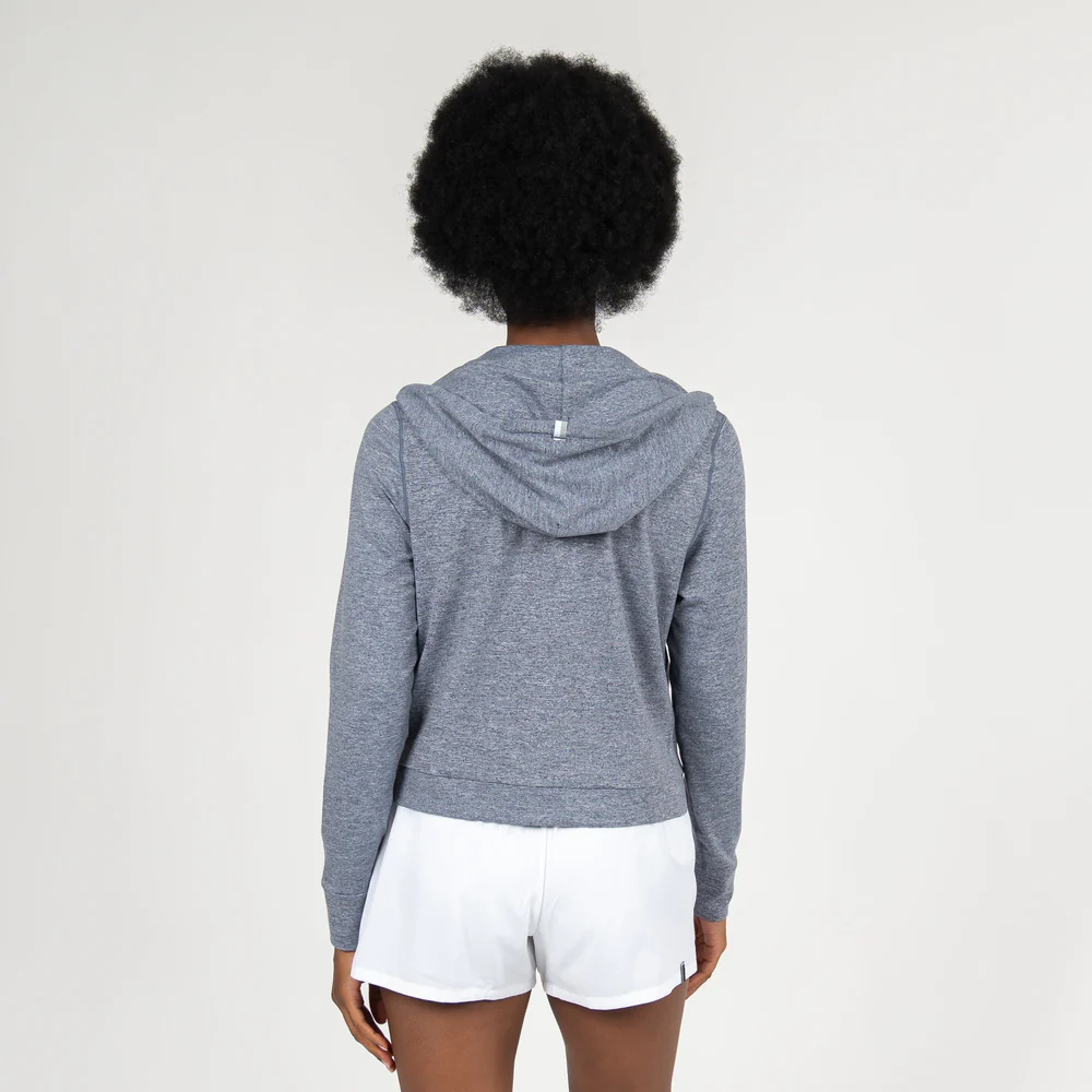 Tempo Performance Full-Zip Hoodie Women's Tempo Performance Full-Zip Hoodie Heather - Steel Grey