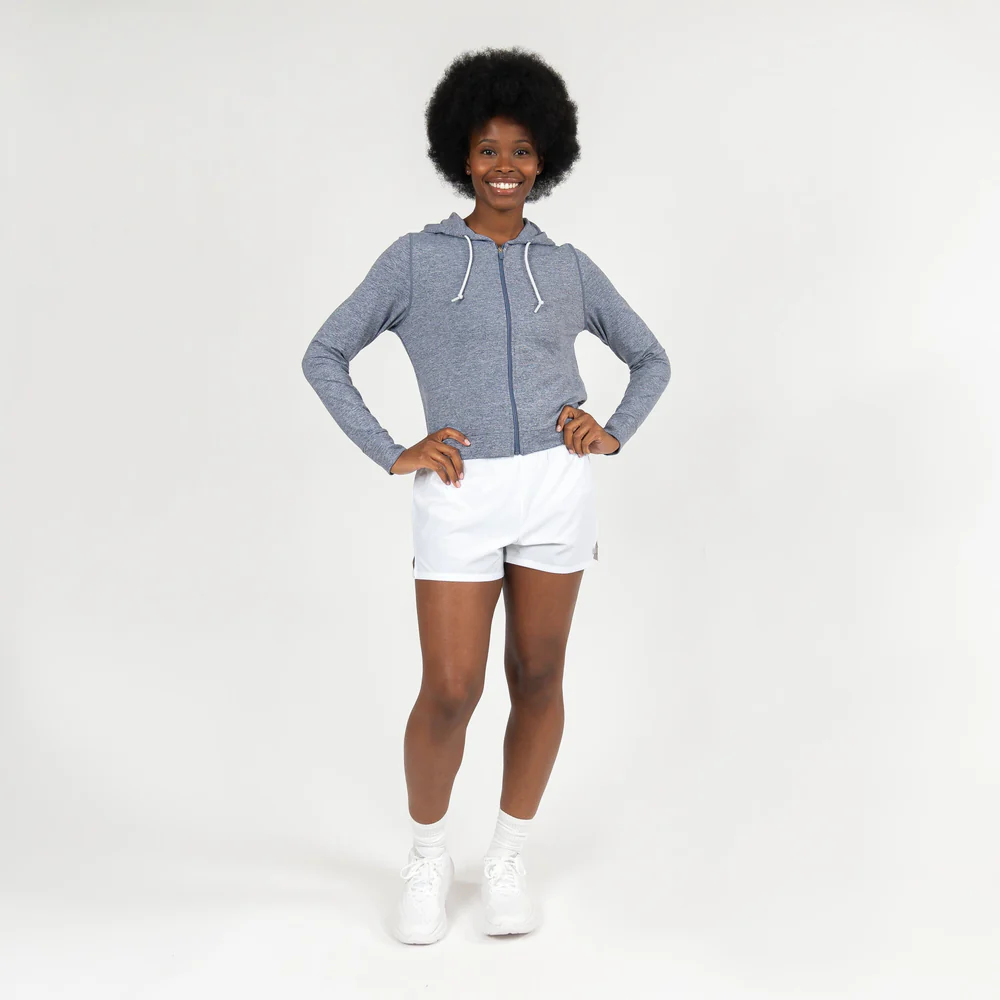 Tempo Performance Full-Zip Hoodie Women's Tempo Performance Full-Zip Hoodie Heather - Steel Grey