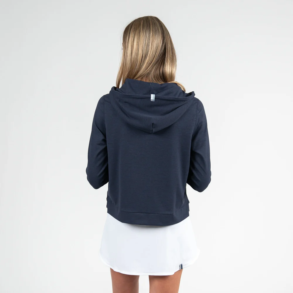 Tempo Performance Full-Zip Hoodie Women's Tempo Performance Full-Zip Hoodie Heather - Fleet Navy