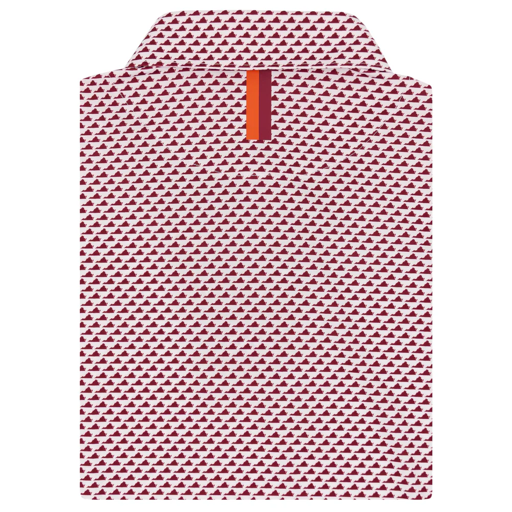 The Lover Men's Short Sleeve Performance Polo Maroon