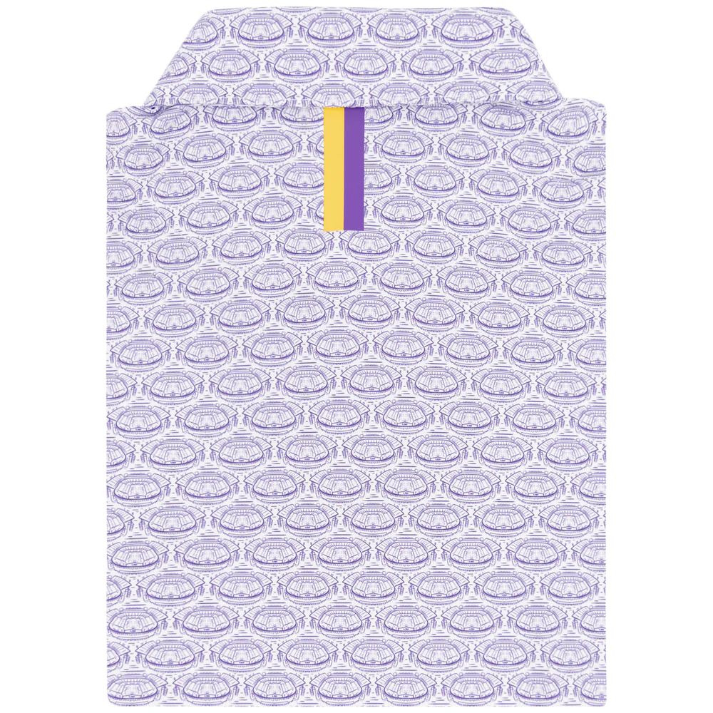 The LSU Death Valley™ Men's Short Sleeve Collegiate Polo Reauxback Purple