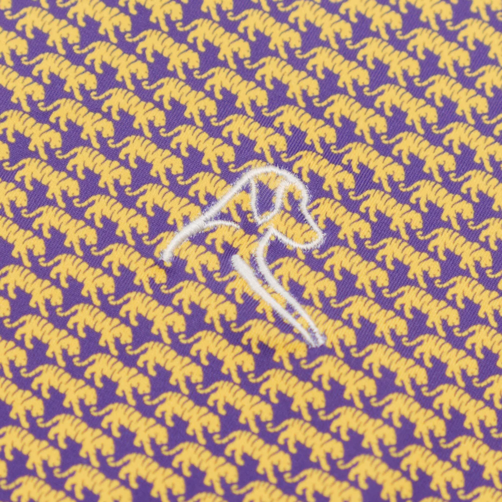 The LSU Mike The Tiger™ Men's Short Sleeve Collegiate Polo Honey Gold