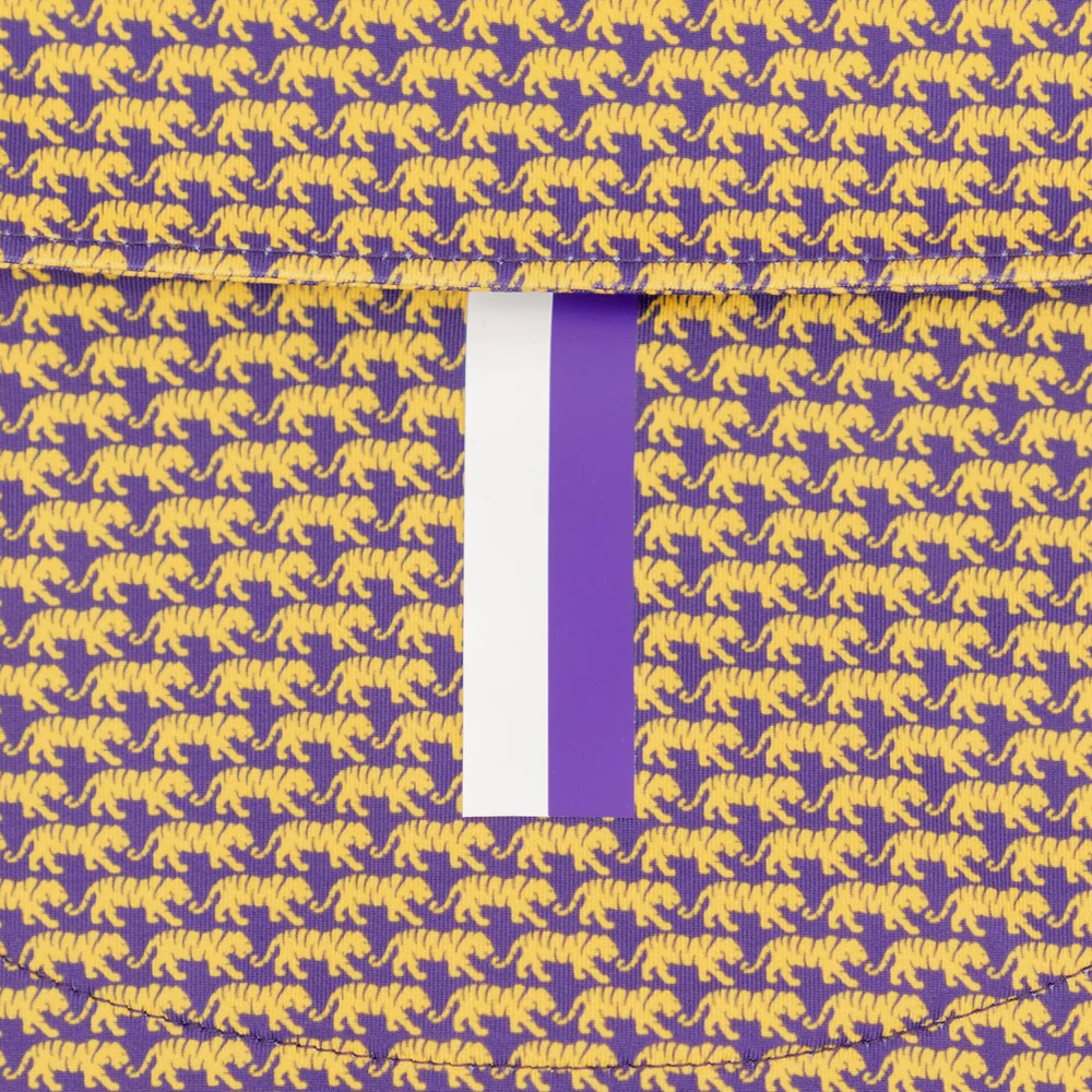 The LSU Mike The Tiger™ Men's Short Sleeve Collegiate Polo Honey Gold